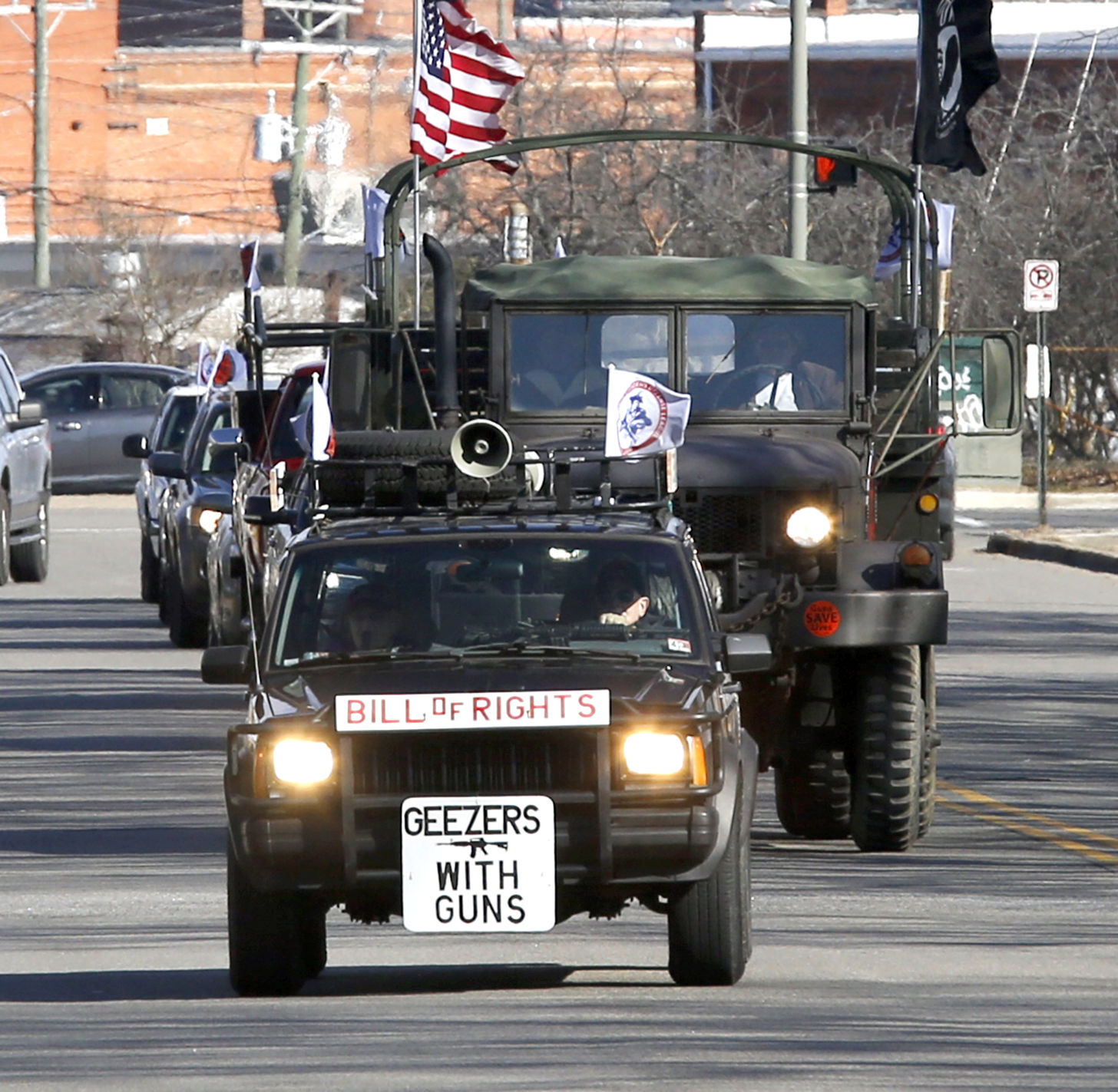 Pro-gun car rally in Richmond 2021
